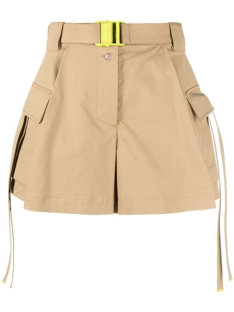 OFF-WHITE Gabardine Cargo Shorts Camel