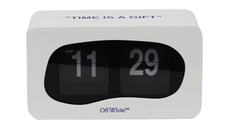 OFF-WHITE Gift Flip Clock White/Blue