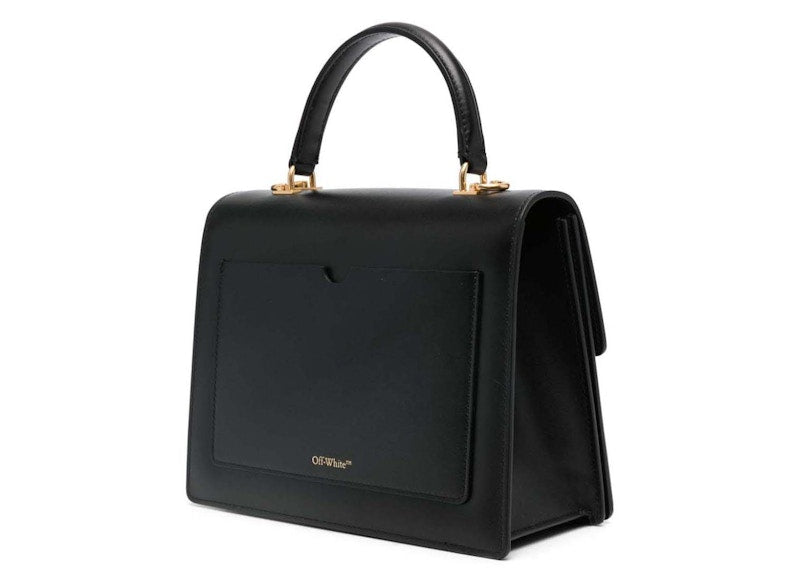 Off-White Jitney 2.8 Leather Tote Black