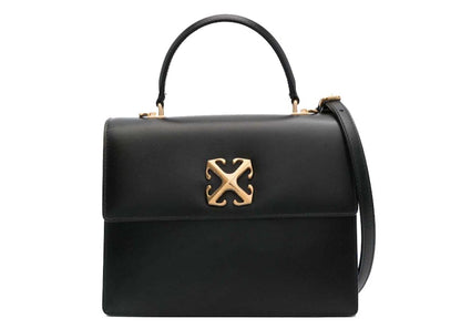 Off-White Jitney 2.8 Leather Tote Black