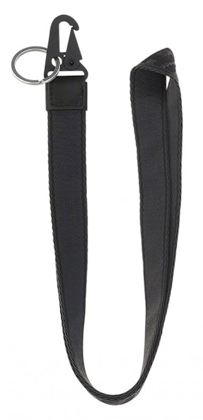 OFF-WHITE Key Ring Neck Keychain Black/Black