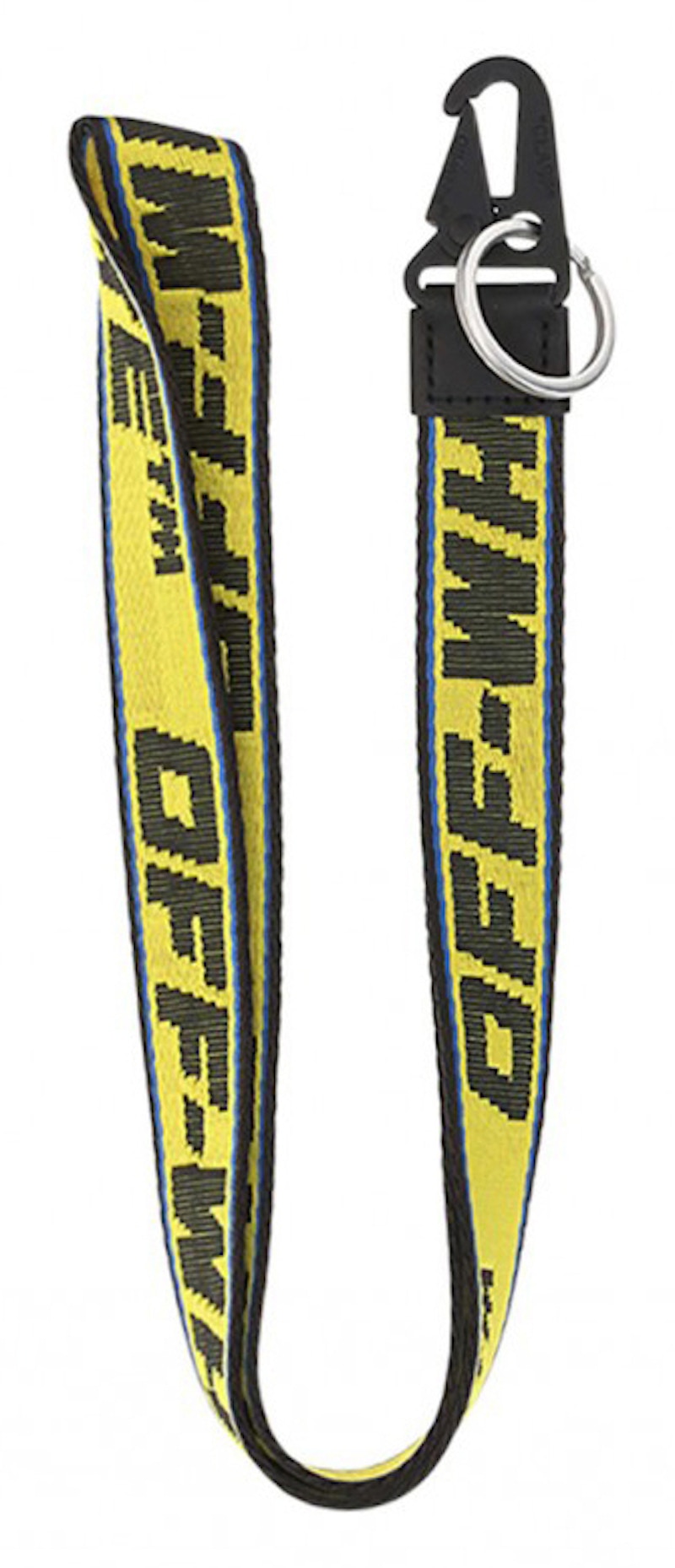 OFF-WHITE Key Ring Neck Keychain Yellow/Black