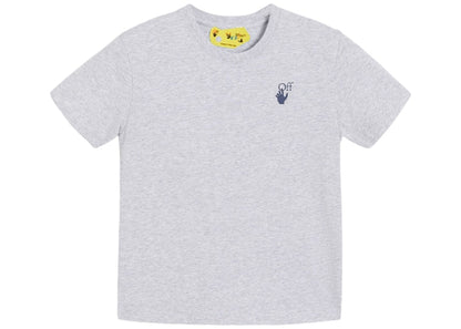 OFF-WHITE Kids Marker S/S T-shirt Grey/Blue