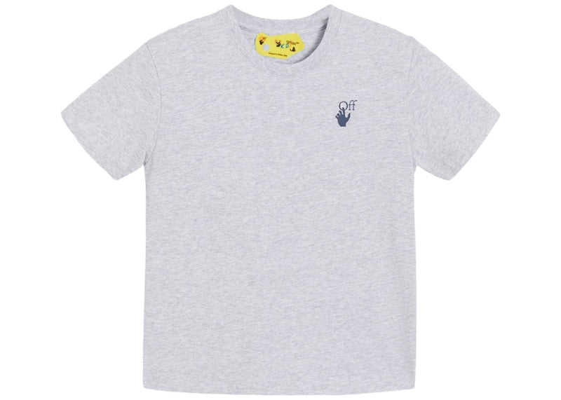 OFF-WHITE Kids Marker S/S T-shirt Grey/Blue