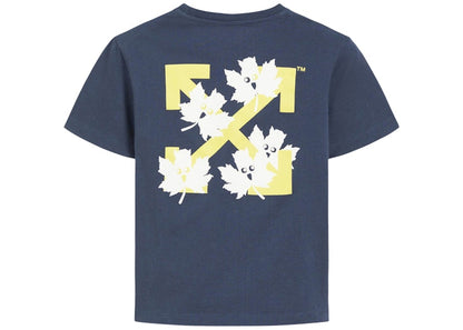 OFF-WHITE Kids Marker S/S T-shirt Navy Blue/Yellow