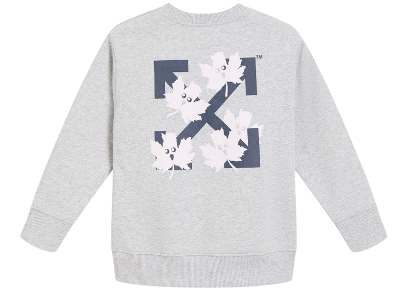 OFF-WHITE Kids Marker Sweatshirt Grey/Blue