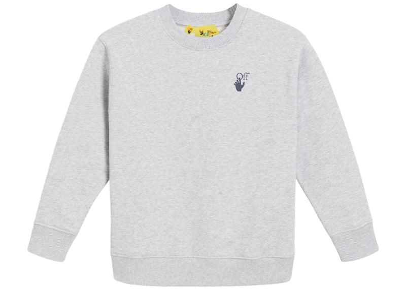 OFF-WHITE Kids Marker Sweatshirt Grey/Blue