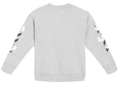 OFF-WHITE Kids Marker Sweatshirt Grey/Navy Blue