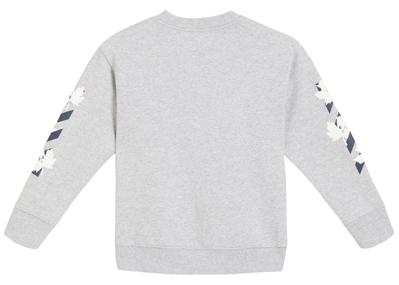 OFF-WHITE Kids Marker Sweatshirt Grey/Navy Blue