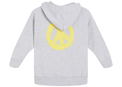 OFF-WHITE Kids Peace Hoodie Grey/Yellow