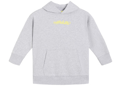 OFF-WHITE Kids Peace Hoodie Grey/Yellow
