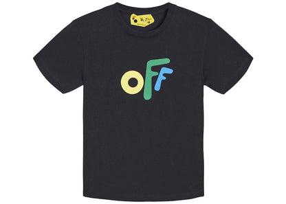 OFF-WHITE Kids Rounded S/S T-shirt Black/Multicolor