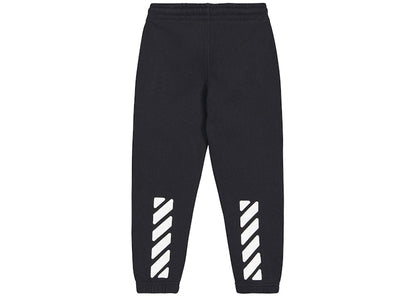 OFF-WHITE Kids Rounded Sweatpants Black/White