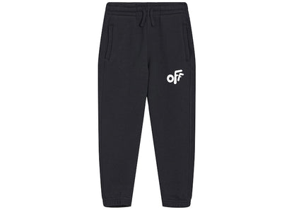 OFF-WHITE Kids Rounded Sweatpants Black/White