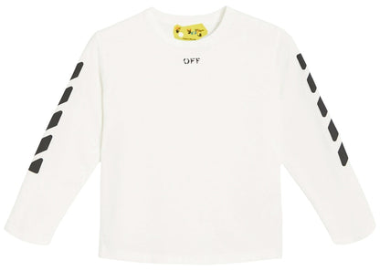 OFF-WHITE Kids Stamp L/S T-shirt White/Black