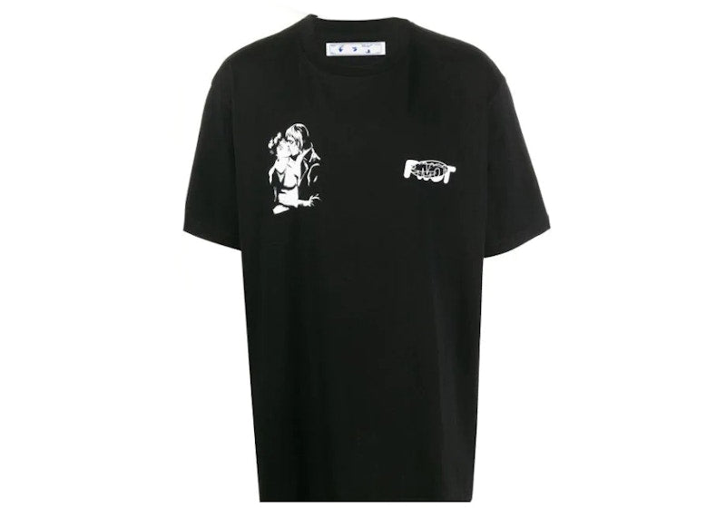 OFF-WHITE Kiss 21 Print Over-Fit T-shirt Black