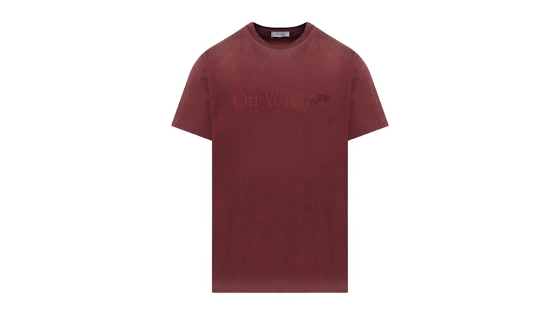 OFF-WHITE Laundy Slim Fit Pureed T-Shirt Red