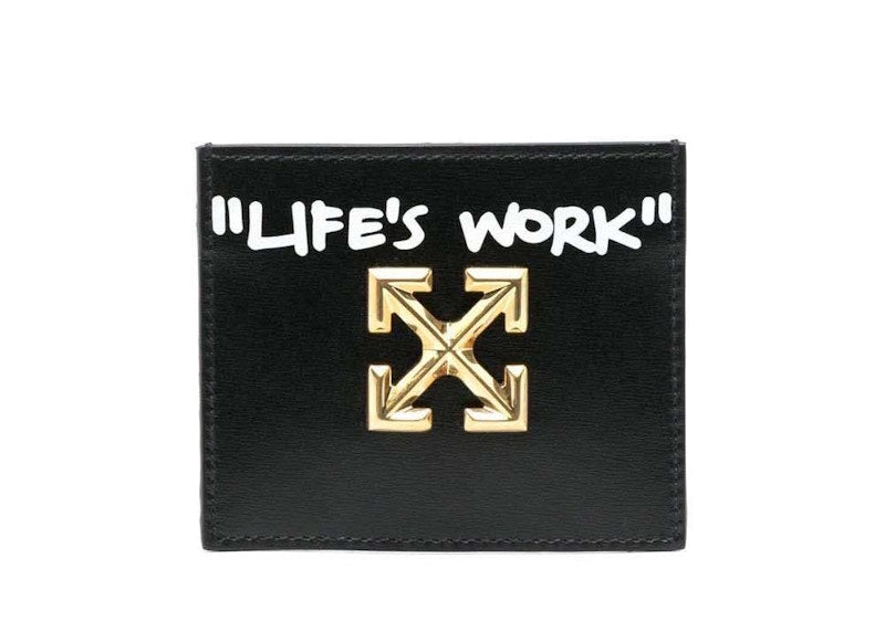 Off-White Life's Work Coin Wallet Black