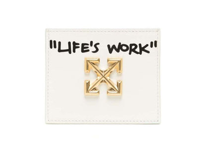 Off-White Life's Work Coin Wallet White