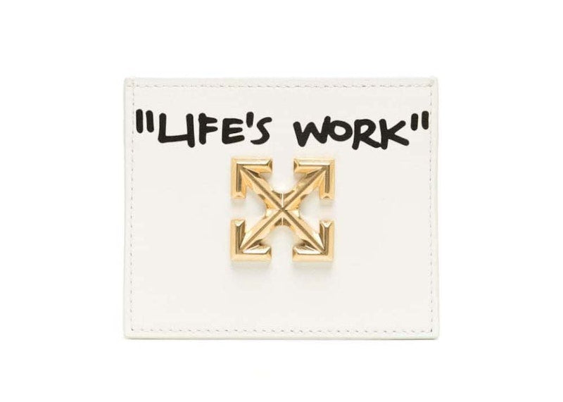 Off-White Life's Work Coin Wallet White