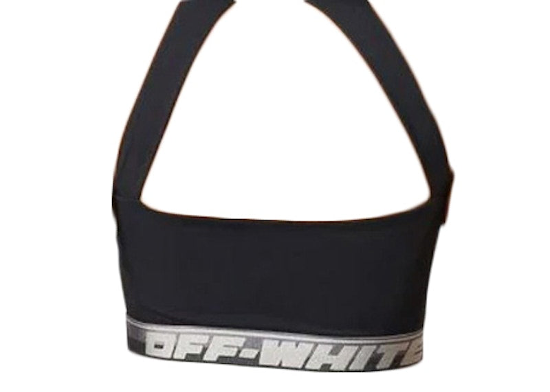 OFF-WHITE Logo-Band Sports Bra Black