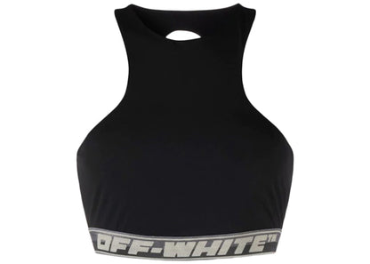 OFF-WHITE Logo-Band Sports Bra Black