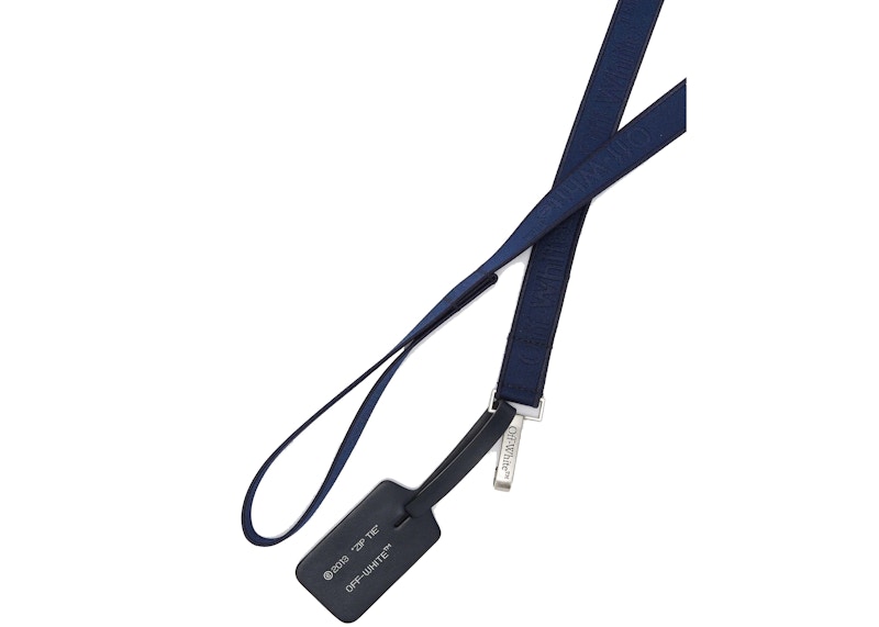 OFF-WHITE Logo-Embellished Dog Leash Blue