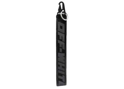 OFF-WHITE Logo Embellished Strap Industrial Keychain Black/Grey