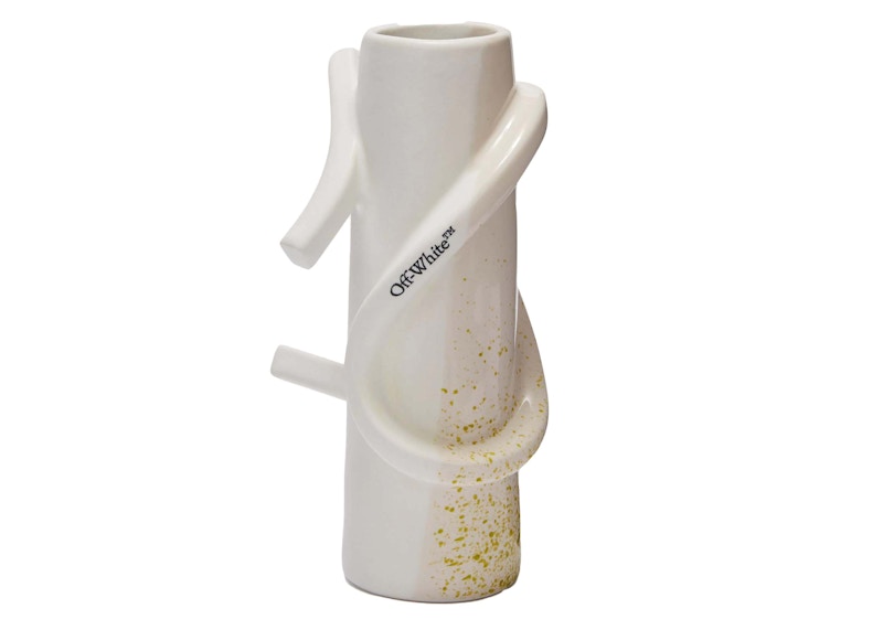 OFF-WHITE Logo-Print Ceramic Vase
