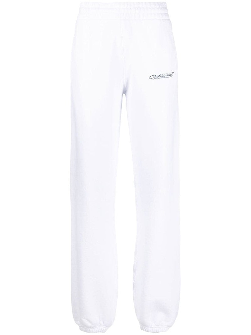 OFF-WHITE Logo-Print Track Pants White