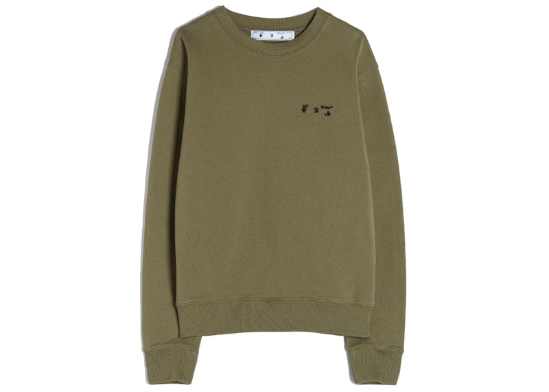 OFF-WHITE Logo Sweatshirt Green
