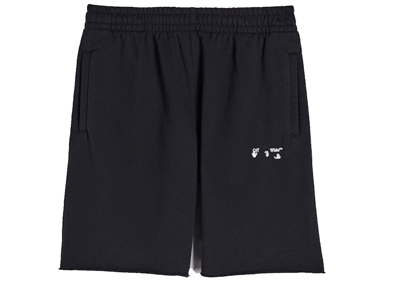 OFF-WHITE Logo Sweatshorts Black/White