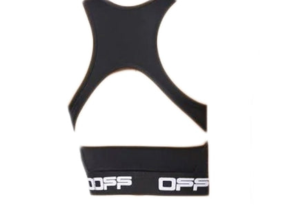 OFF-WHITE Logo-Tape Cropped Performance Top Black/White