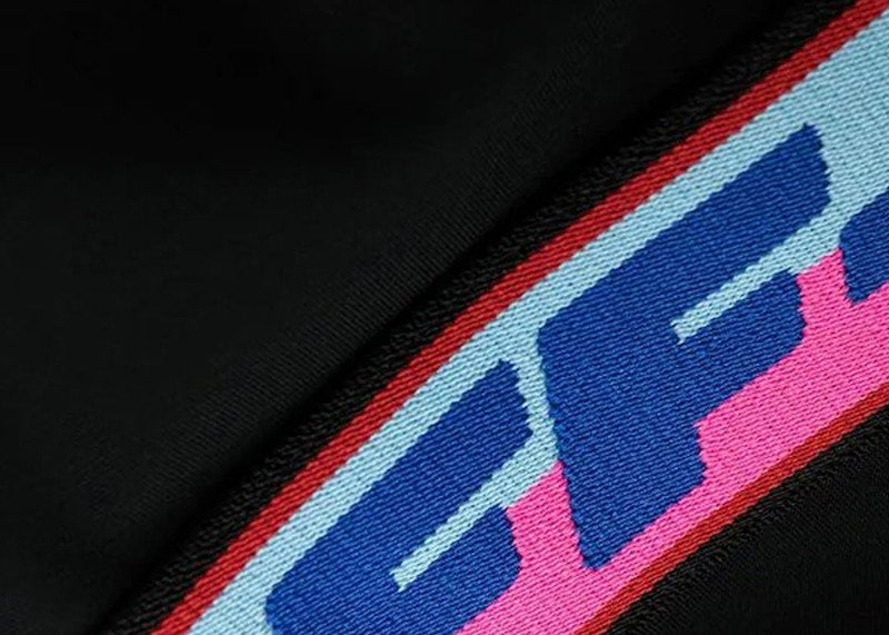 OFF-WHITE Logo-Tape Detail Leggings Black/Blue/Pink