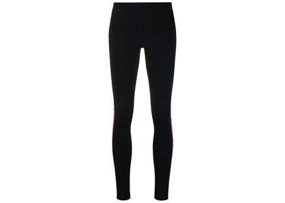 OFF-WHITE Logo-Tape Detail Leggings Black/Blue/Pink