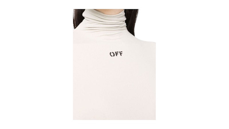 OFF-WHITE Long Sleeve Second Skin Turtleneck Light Grey
