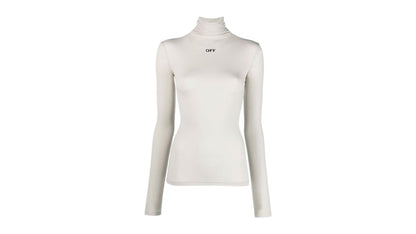 OFF-WHITE Long Sleeve Second Skin Turtleneck Light Grey