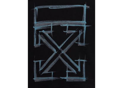 OFF-WHITE Marker Hoodie Black/Black/Blue