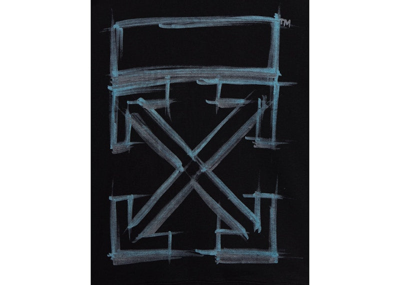 OFF-WHITE Marker Hoodie Black/Black/Blue