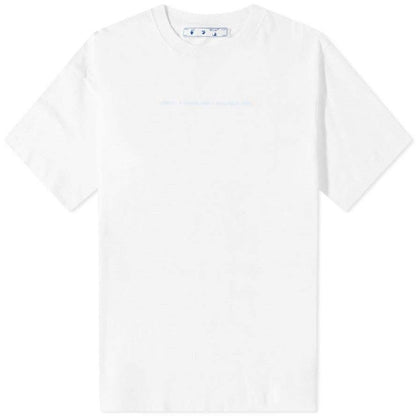 OFF-WHITE Marker Oversized Skate T-Shirt White Blue