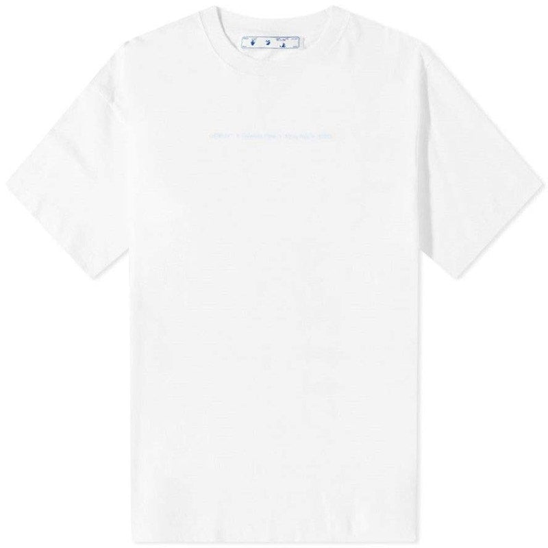OFF-WHITE Marker Oversized Skate T-Shirt White Blue