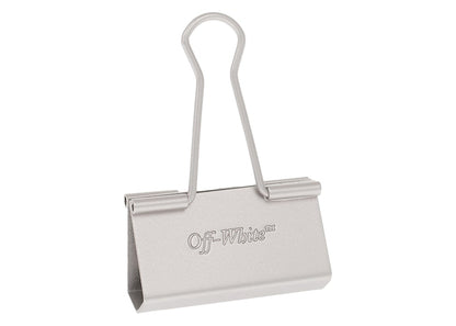 OFF-WHITE Metal Binder Clip Silver