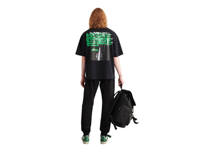 OFF-WHITE Metro Type Over Skate S/S Tee Black/Green