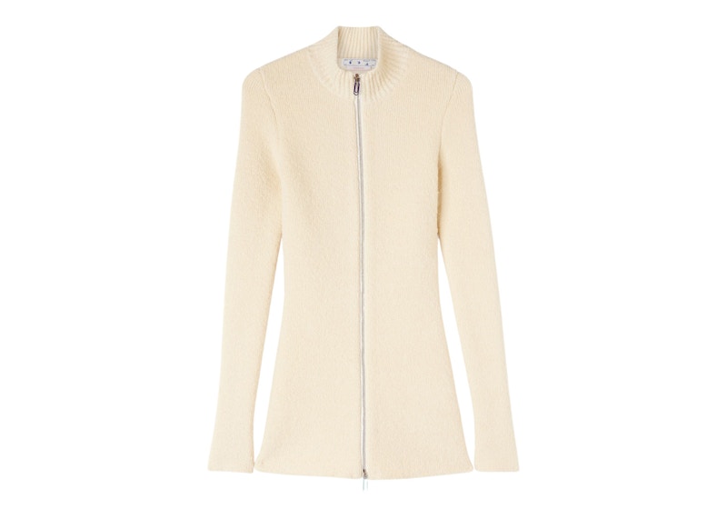 OFF-WHITE Micro Boucle Mini Dress White