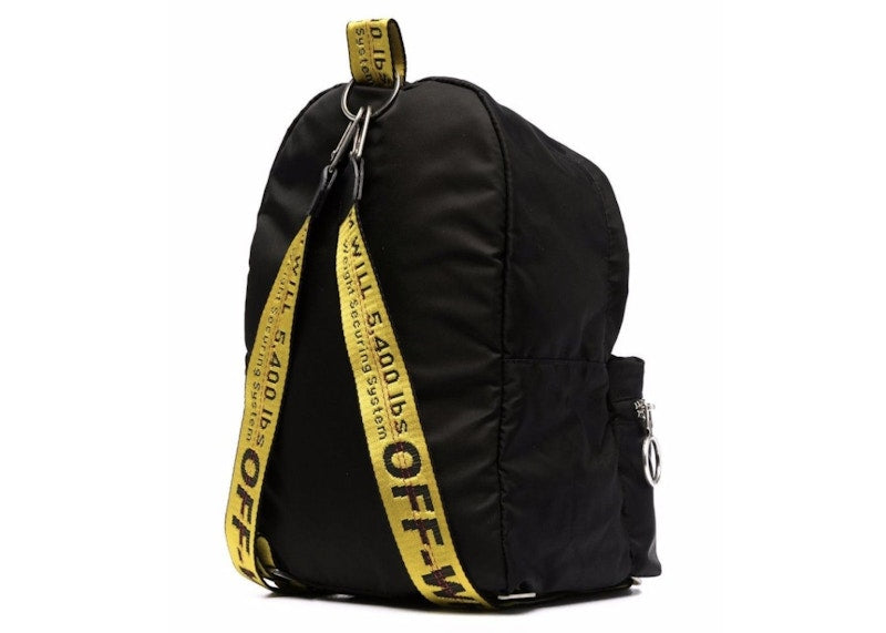 OFF-WHITE Mini Industrial Strap Backpack Black