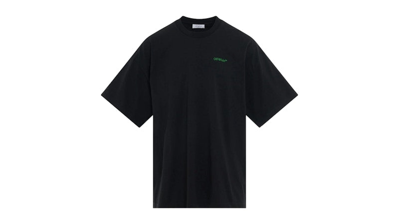 OFF-WHITE Moon Tab Oversized Fit T-Shirt Black