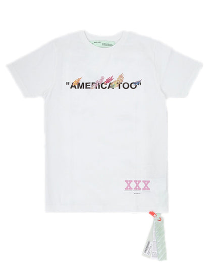 OFF-WHITE Murakami America Too Tee White