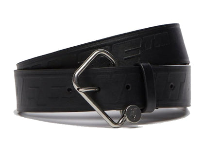 OFF-WHITE Nail Leather Belt (FW21) Black/Silver