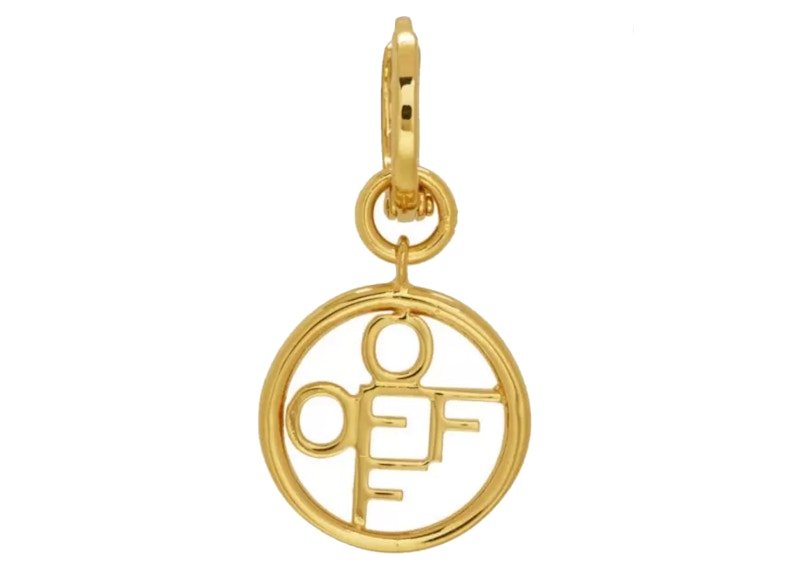 OFF-WHITE Off Circle Single Earring Gold