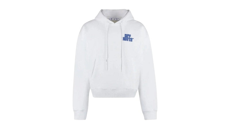 OFF-WHITE Oversized Fit Hands Arrow Logo Hoodie White